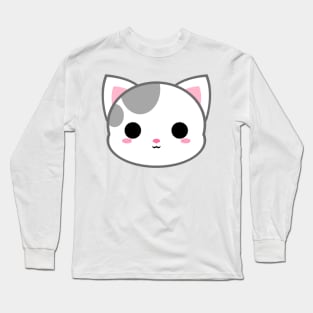 Cute Grey Spot Cat Long Sleeve T-Shirt